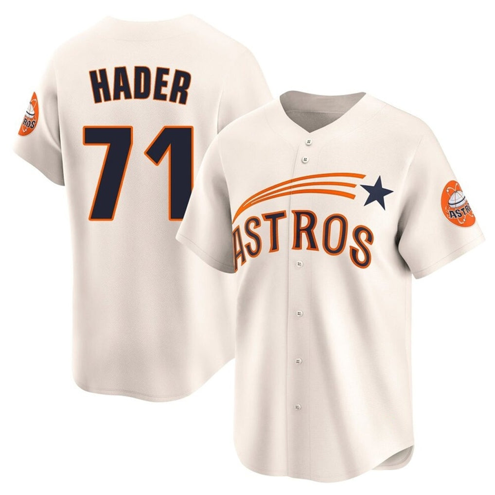 My Store H.Astros #71 Josh Hader Player Cream Throwback Cooperstown Collection Limited Stitched Jerseys