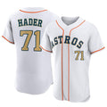 My Store H.Astros #71 Josh Hader Player Gold Collection Limited Elite Home Stitched Jerseys