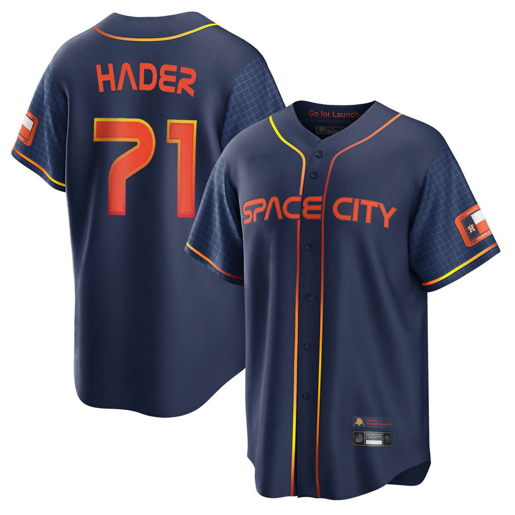 My Store H.Astros #71 Josh Hader Player Navy City Connect Home Game Stitched Jerseys