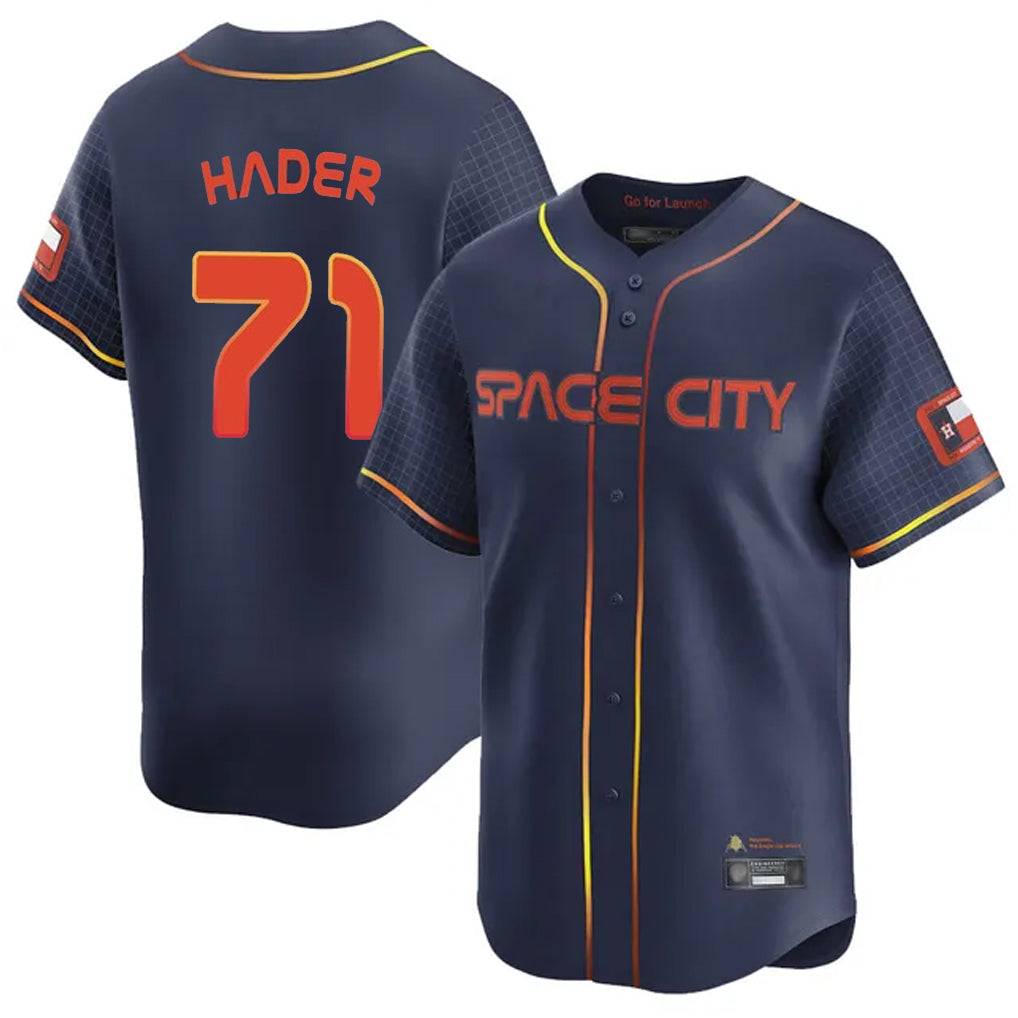 My Store H.Astros #71 Josh Hader Player Navy City Connect Limited Home Stitched Jerseys