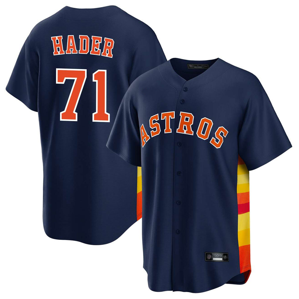My Store H.Astros #71 Josh Hader Player Navy Home Game Stitched Jerseys