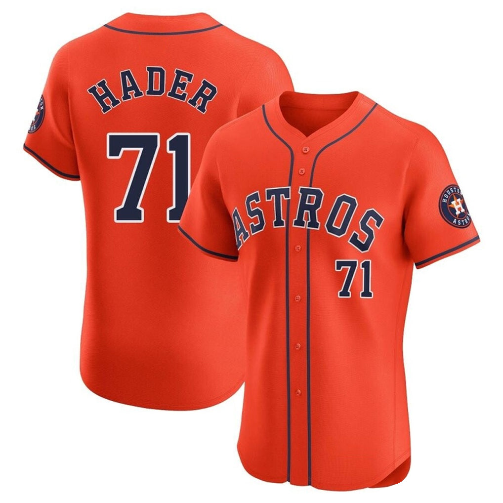 My Store H.Astros #71 Josh Hader Player Orange Home Limited Elite Stitched Jerseys