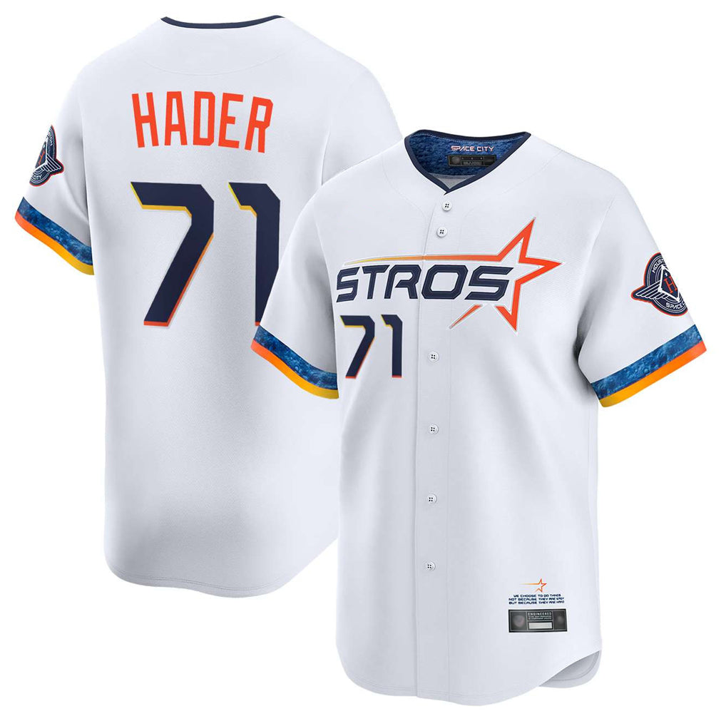 My Store H.Astros #71 Josh Hader Player White City Connect Limited Home Stitched Jerseys