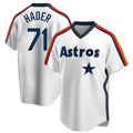 My Store H.Astros #71 Josh Hader Player White Cooperstown Collection T-shirt Stitched Jerseys