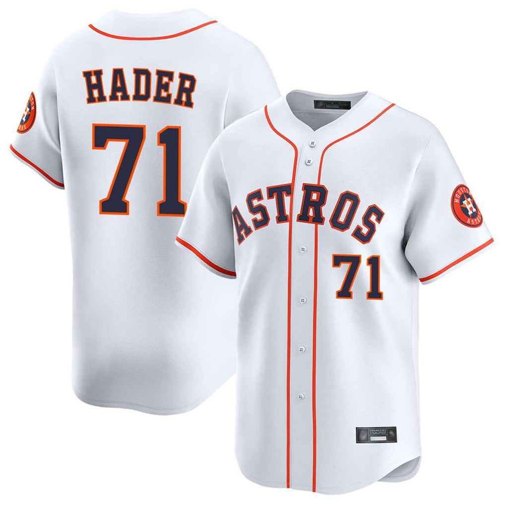 My Store H.Astros #71 Josh Hader Player White Home Limited Stitched Jerseys
