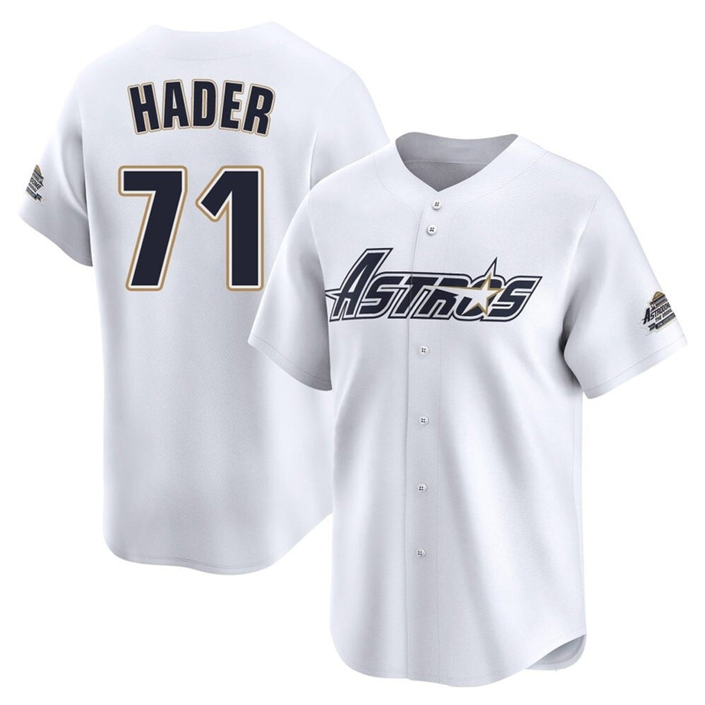 My Store H.Astros #71 Josh Hader Player White Throwback Cooperstown Collection Limited Stitched Jerseys