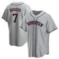 My Store H.Astros #7 Craig Biggio Player Gray Home Game Stitched Jerseys