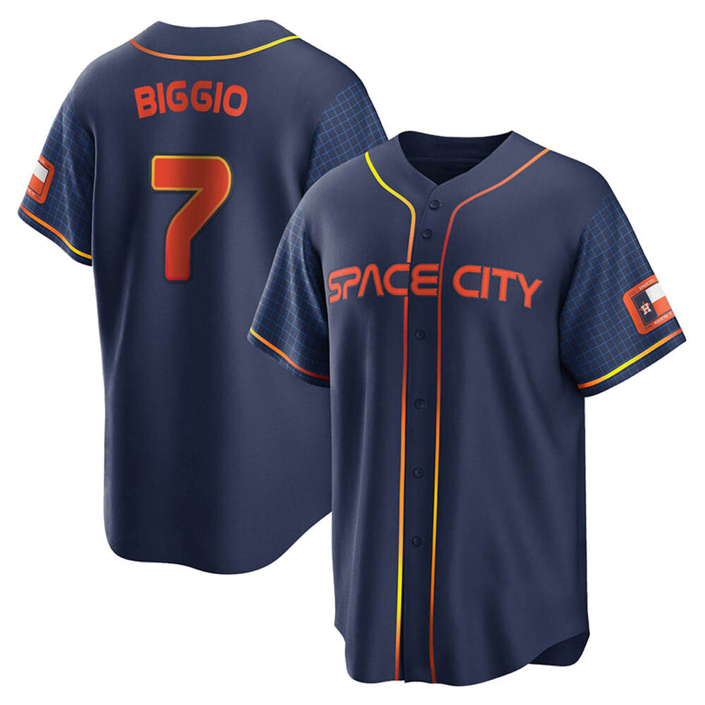 My Store H.Astros #7 Craig Biggio Player Navy City Connect Home Game Stitched Jerseys