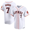 My Store H.Astros #7 Craig Biggio Player White Home Limited Stitched Jerseys