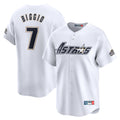 My Store H.Astros #7 Craig Biggio Player White Throwback Cooperstown Collection Limited Stitched Jerseys