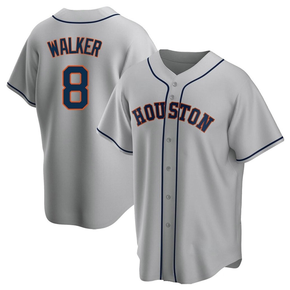 My Store H.Astros #8 Christian Walker Player Gray Home Game Stitched Jerseys