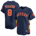 My Store H.Astros #8 Christian Walker Player Navy Home Limited Stitched Jerseys