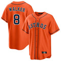 My Store H.Astros #8 Christian Walker Player Orange Home Game Stitched Jerseys
