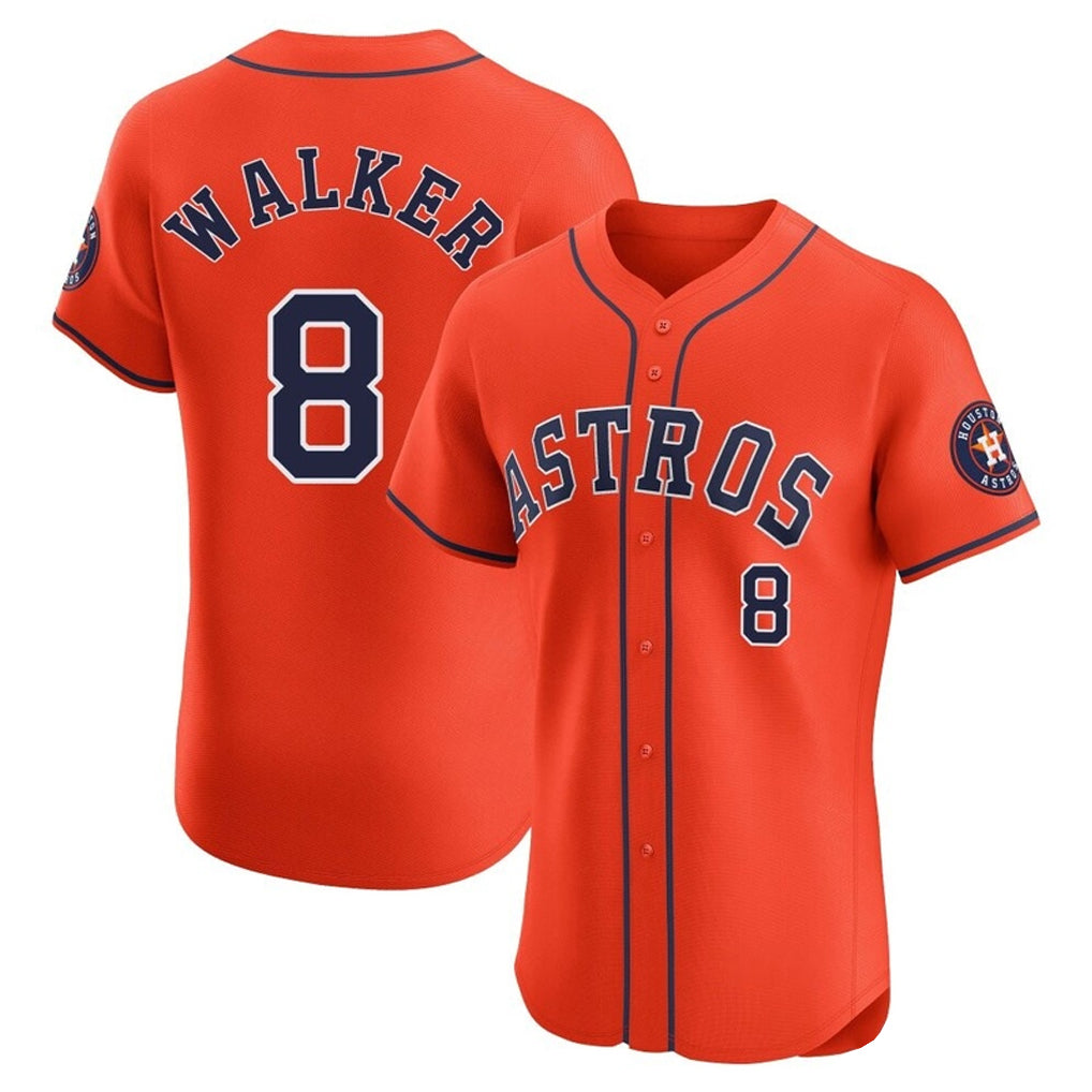 My Store H.Astros #8 Christian Walker Player Orange Home Limited Elite Stitched Jerseys