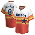 My Store H.Astros #8 Christian Walker Player Rainbow Cooperstown Collection T-shirt Stitched Jerseys