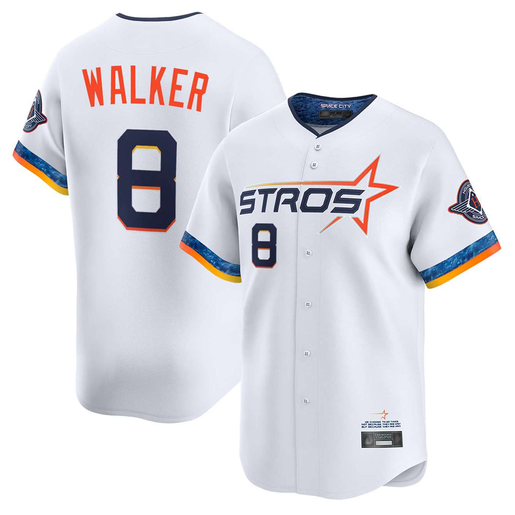 My Store H.Astros #8 Christian Walker Player White City Connect Limited Home Stitched Jerseys