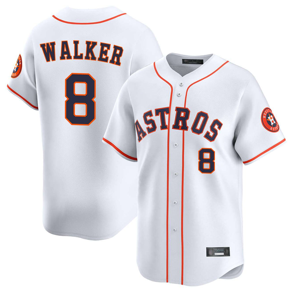 My Store H.Astros #8 Christian Walker Player White Home Limited Stitched Jerseys