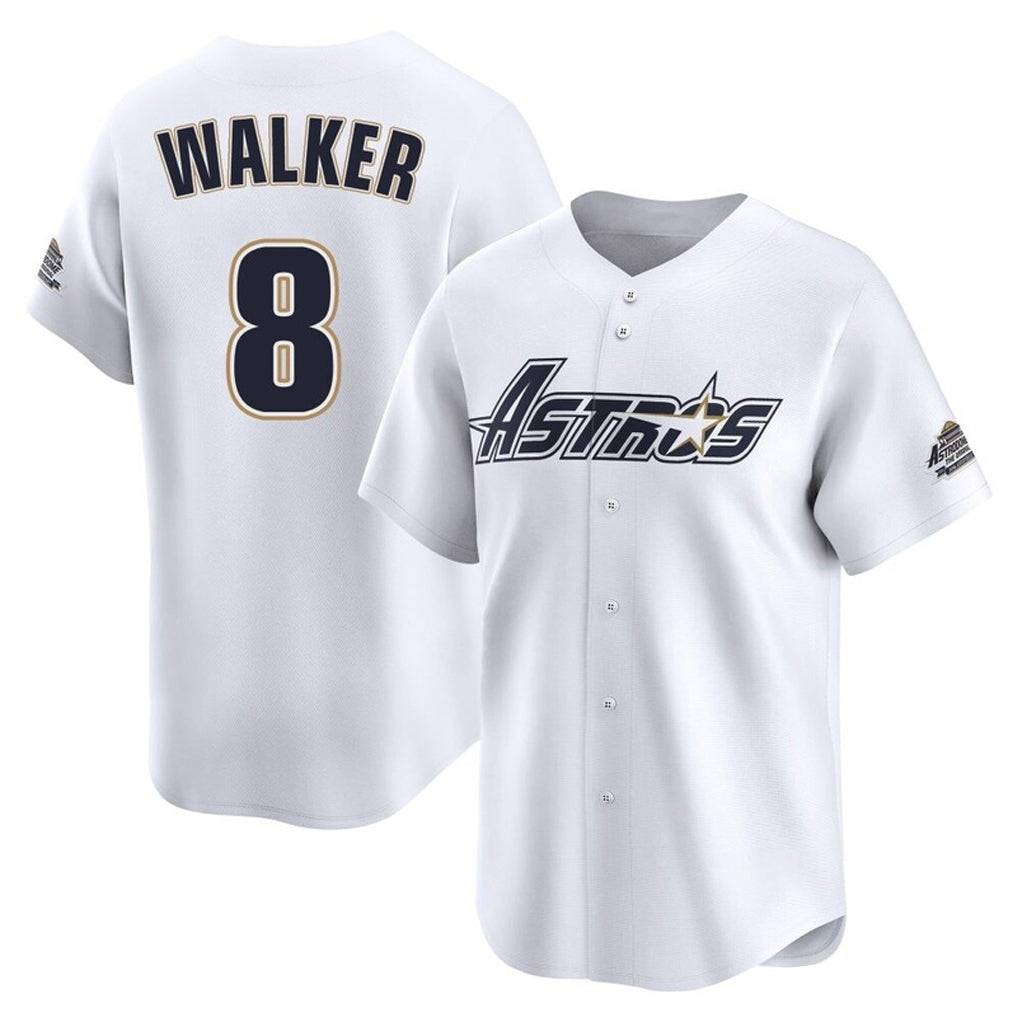 My Store H.Astros #8 Christian Walker Player White Throwback Cooperstown Collection Limited Stitched Jerseys