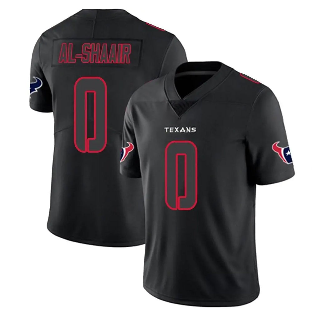 My Store H.Texans #0 Azeez Al-Shaair Player Black Impact Limited Game Stitched Jerseys