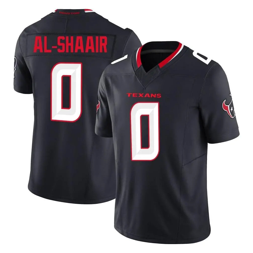 My Store H.Texans #0 Azeez Al-Shaair Player Navy Limited Alternate Vapor F.U.S.E. Home Game Stitched Jerseys
