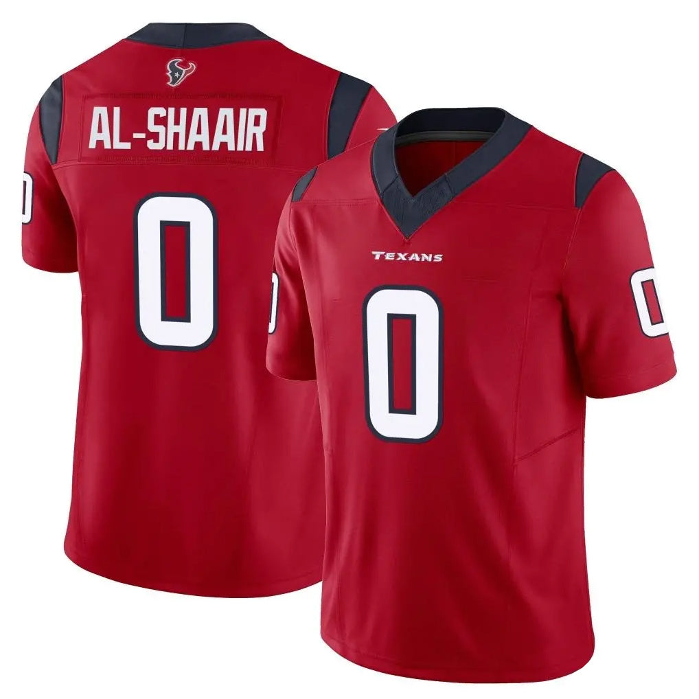 My Store H.Texans #0 Azeez Al-Shaair Player Red Limited Vapor F.U.S.E. Home Game Stitched Jerseys
