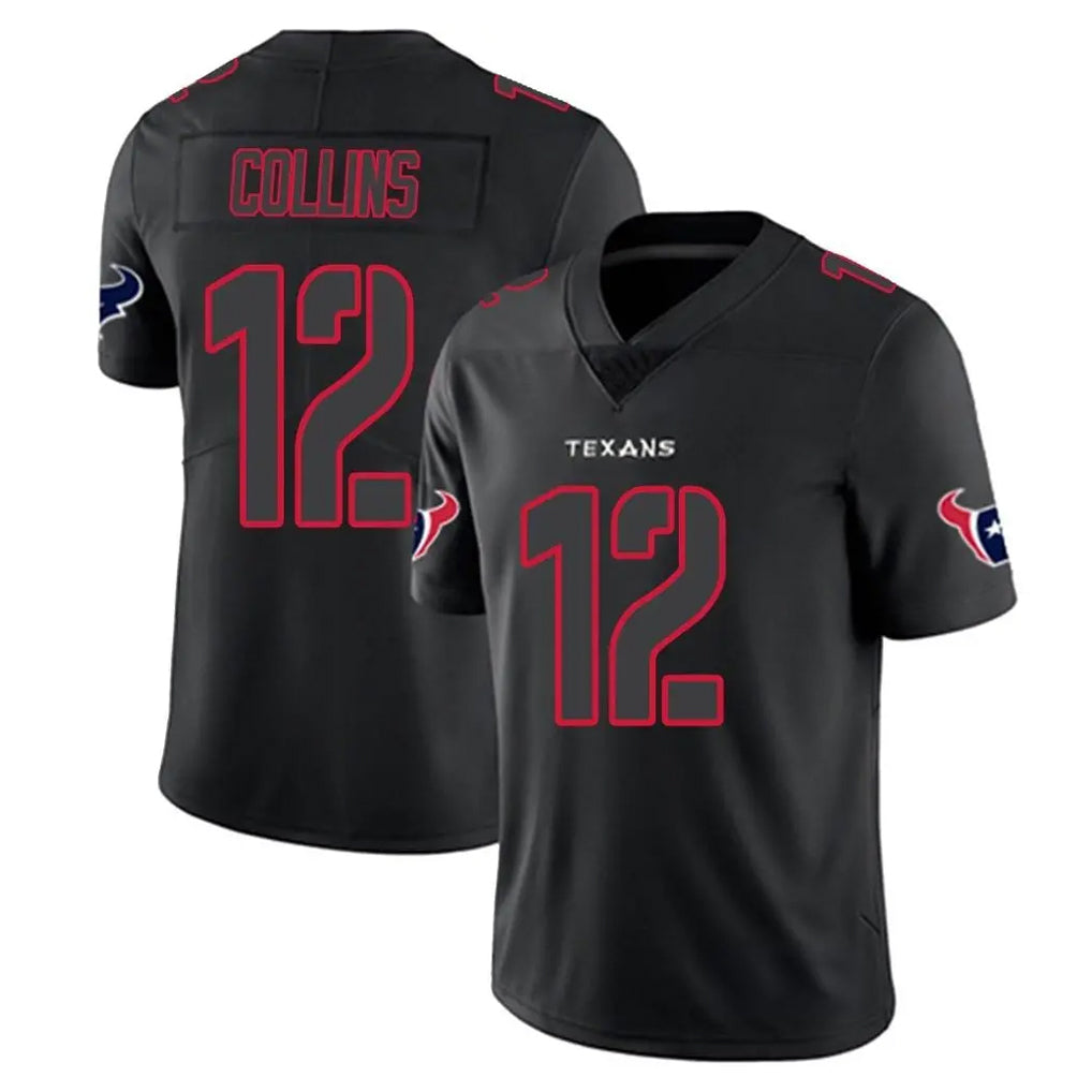 My Store H.Texans #12 Nico Collins Player Black Impact Limited Game Stitched Jerseys