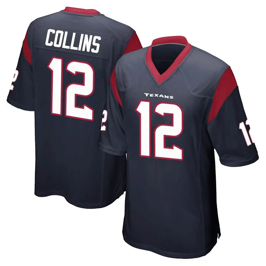 My Store H.Texans #12 Nico Collins Player Navy Home Game Stitched Jerseys