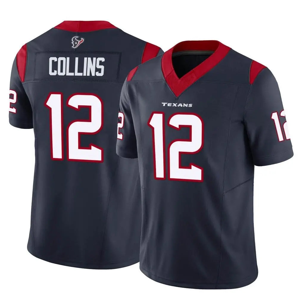 My Store H.Texans #12 Nico Collins Player Navy Limited Vapor F.U.S.E. Home Game Stitched Jerseys