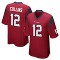 My Store H.Texans #12 Nico Collins Player Red Home Game Stitched Jerseys