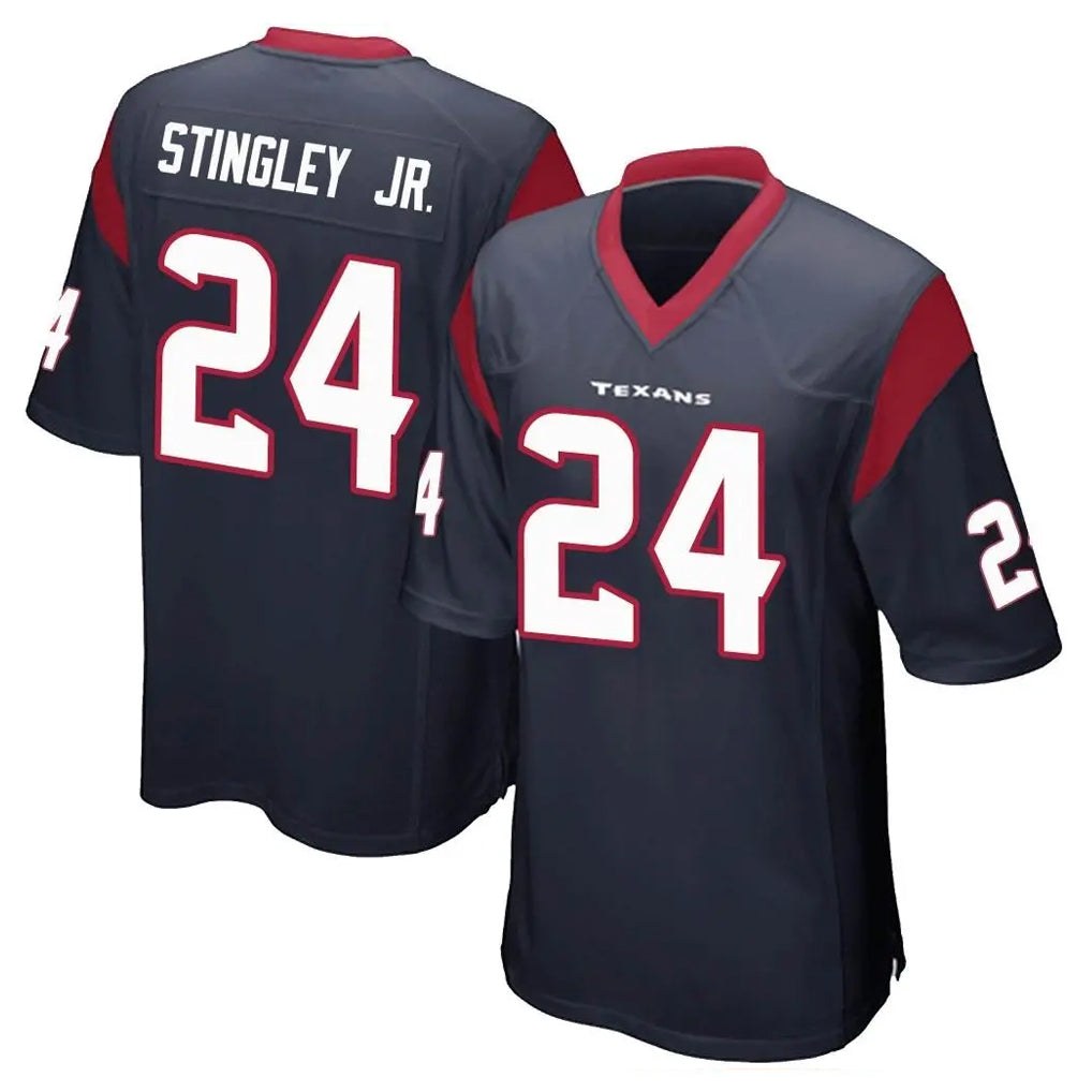 My Store H.Texans #24 Derek Stingley Jr. Player Navy Home Game Stitched Jerseys