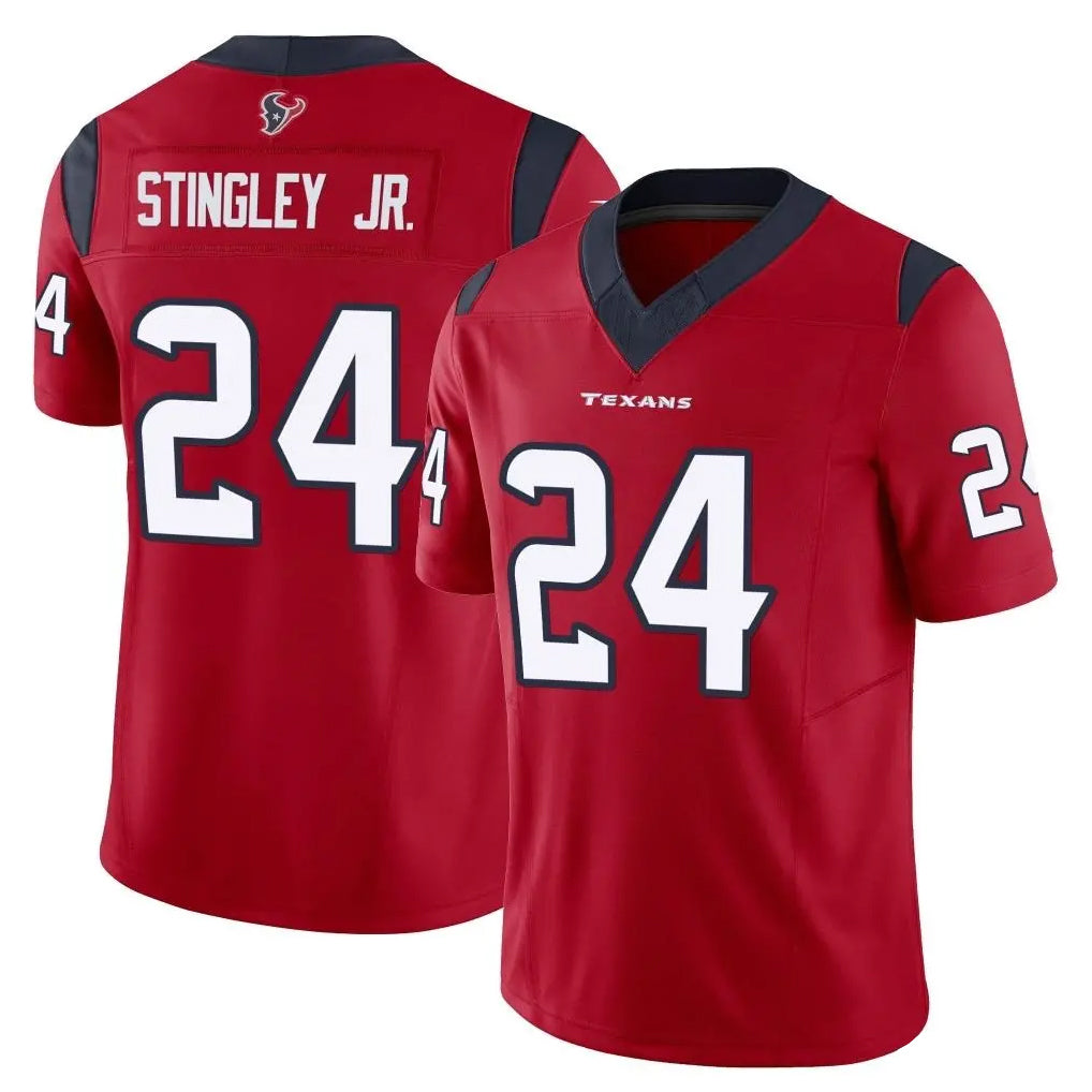 My Store H.Texans #24 Derek Stingley Jr. Player Red Limited Vapor F.U.S.E. Home Game Stitched Jerseys
