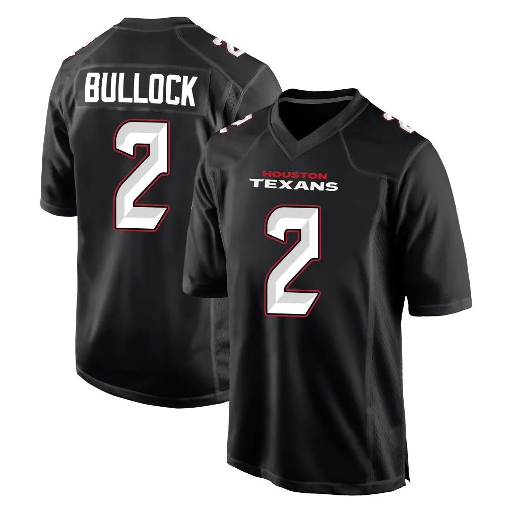 My Store H.Texans #2 Calen Bullock Player Carbon Black Fashion Home Game Stitched Jerseys