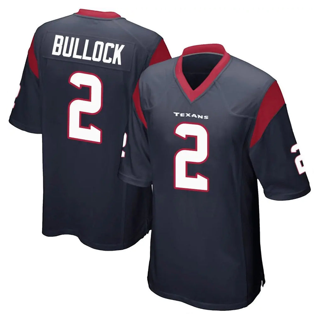 My Store H.Texans #2 Calen Bullock Player Navy Home Game Stitched Jerseys