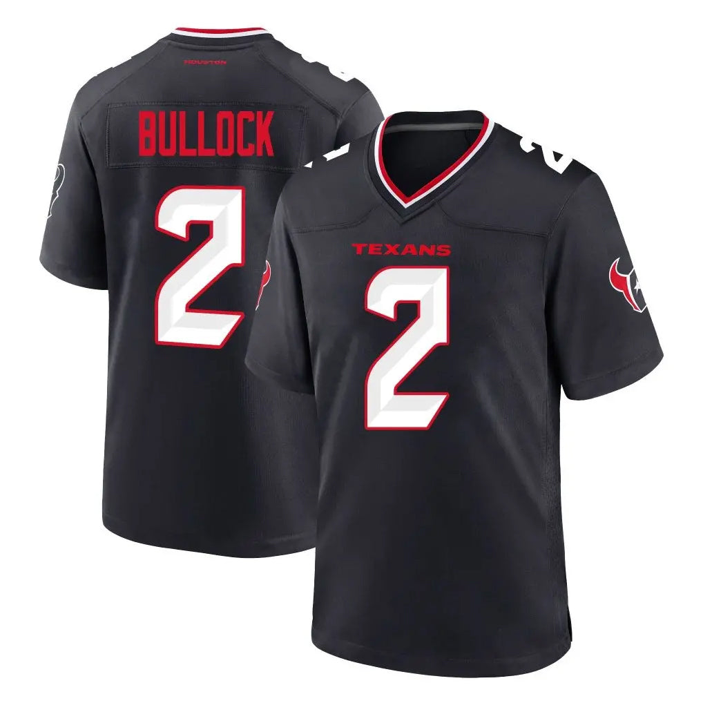 My Store H.Texans #2 Calen Bullock Player Navy Team Home Game Stitched Jerseys