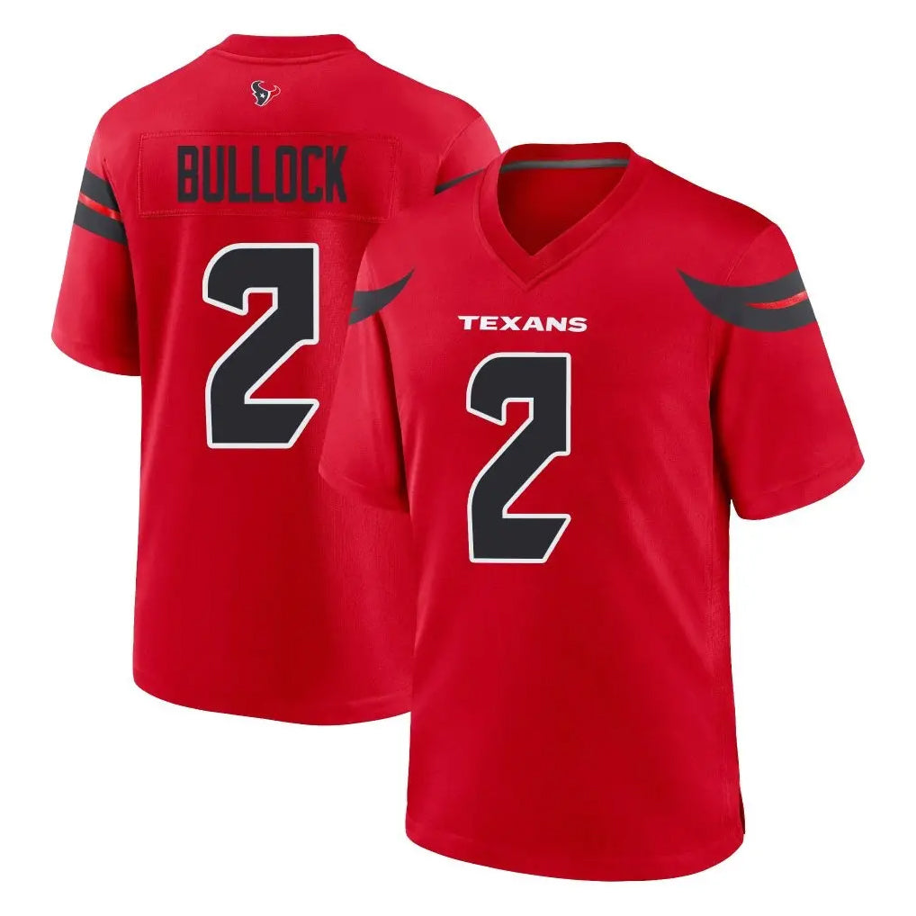 My Store H.Texans #2 Calen Bullock Player Red Alternate Home Game Stitched Jerseys