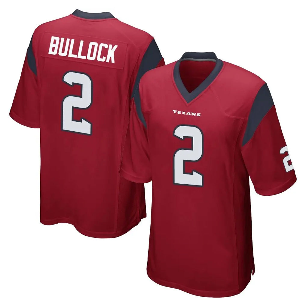 My Store H.Texans #2 Calen Bullock Player Red Home Game Stitched Jerseys