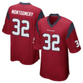 My Store H.Texans #32 David Montgomery Player Red Home Game Stitched Jerseys
