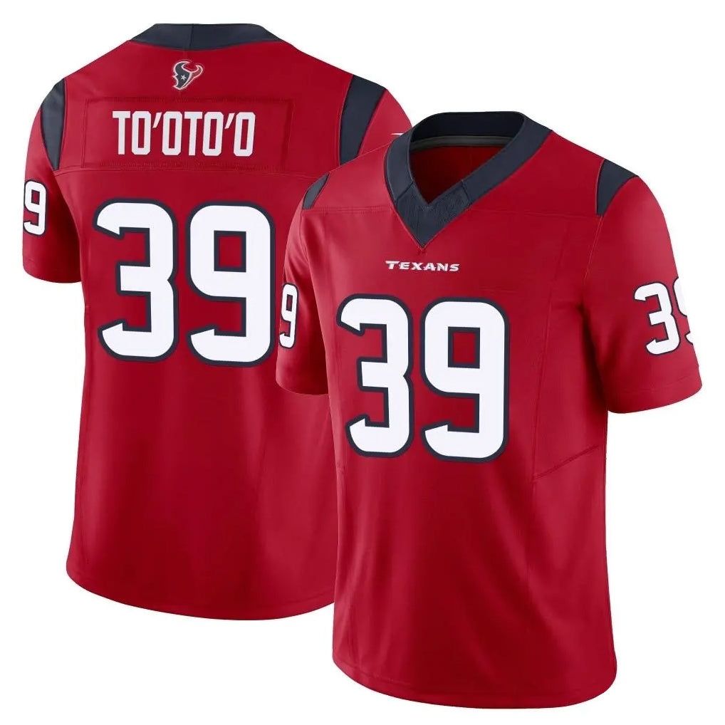 My Store H.Texans #39 Henry To'oTo'o Player Red Limited Vapor F.U.S.E. Home Game Stitched Jerseys