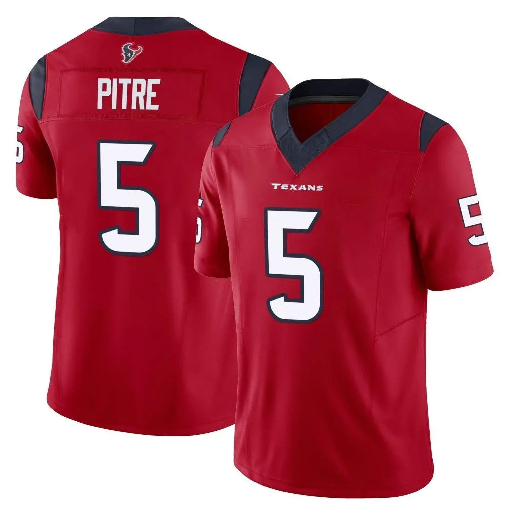 My Store H.Texans #5 Jalen Pitre Player Red Limited Vapor F.U.S.E. Home Game Stitched Jerseys