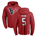 My Store H.Texans #5 Jalen Pitre Player Red Pro Line Pullover Hoodie Limited Game Stitched Jerseys