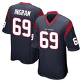 My Store H.Texans #69 Ed Ingram Player Navy Home Game Stitched Jerseys
