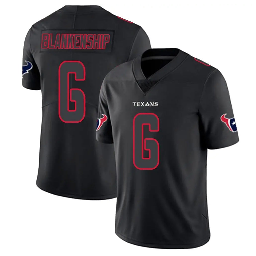My Store H.Texans #6 Reed Blankenship Player Black Impact Limited Game Stitched Jerseys