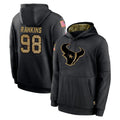 My Store H.Texans #98 Sheldon Rankins Player Black Salute to Service Hoodies Limited Game Stitched Jerseys