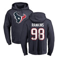 My Store H.Texans #98 Sheldon Rankins Player Navy Pro Line Pullover Hoodie Limited Game Stitched Jerseys