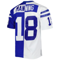 My Store I.Colts #18 Peyton Manning Mitchell & Ness RoyalWhite 1998 Split Legacy Replica Puhic Stitched Jerseys