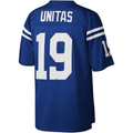 My Store I.Colts #19 Johnny Unitas Mitchell & Ness Royal Legacy Replica Puhic Stitched Jerseys
