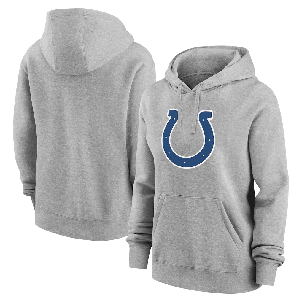My Store IN.Colts Heather Gray Club Fleece Hoodie Limited Blank Player Stitched Jerseys