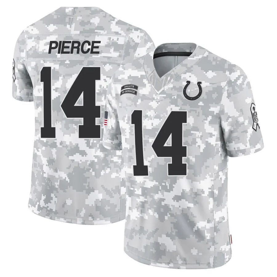 My Store IN.Colts #14 Alec Pierce Player Arctic Camo Salute to Service Limited Stitched Jerseys