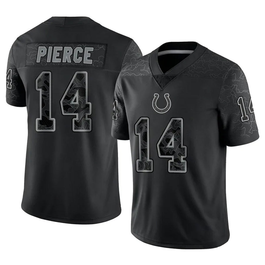 My Store IN.Colts #14 Alec Pierce Player RFLCTV Limited Black Stitched Jerseys