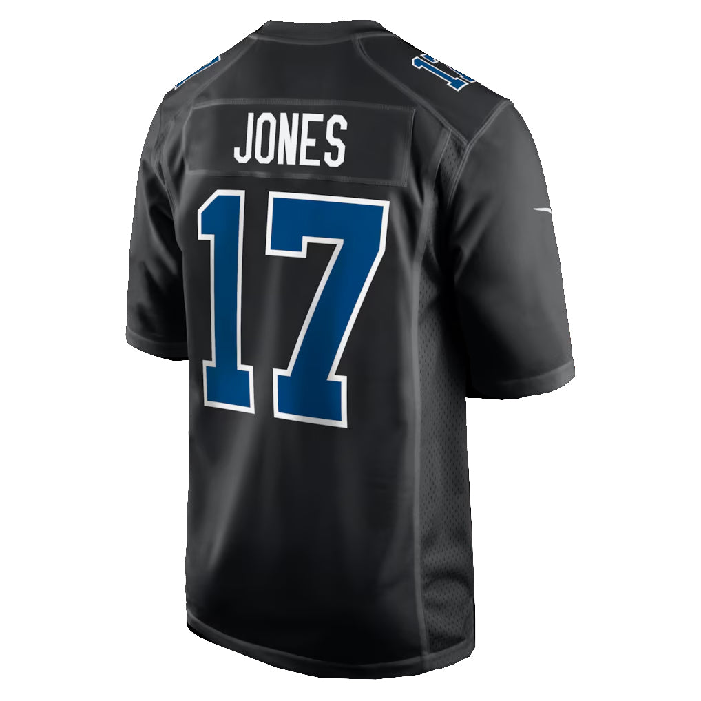 My Store IN.Colts #17 Daniel Jones Player Carbon Black Fashion Game Stitched Jerseys